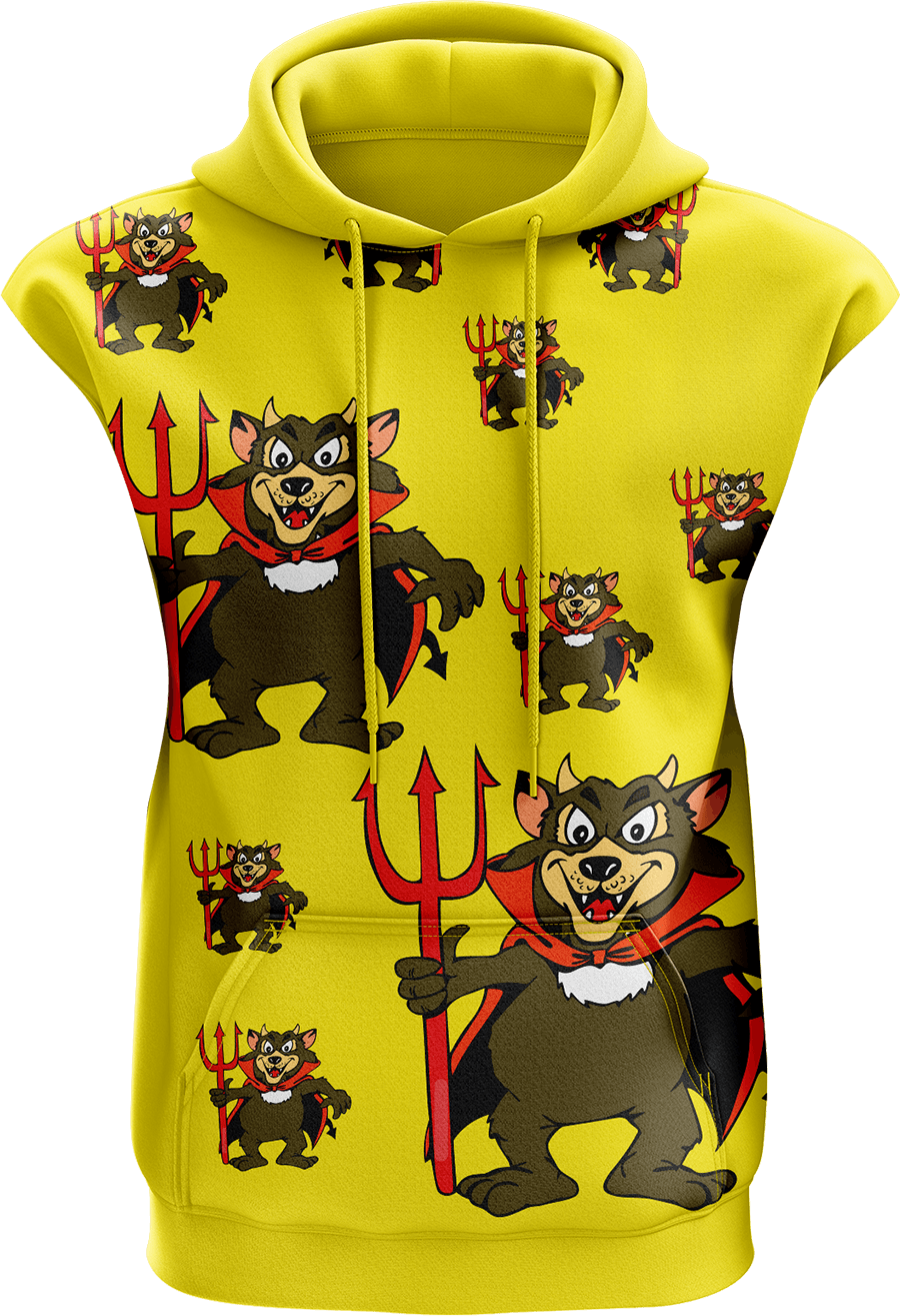 Devil Wears Fungear Sleeveless Hoodie - fungear.com.au
