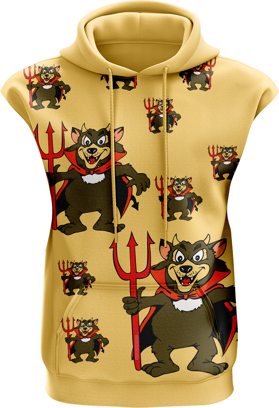 Devil Wears Fungear Sleeveless Hoodie - fungear.com.au