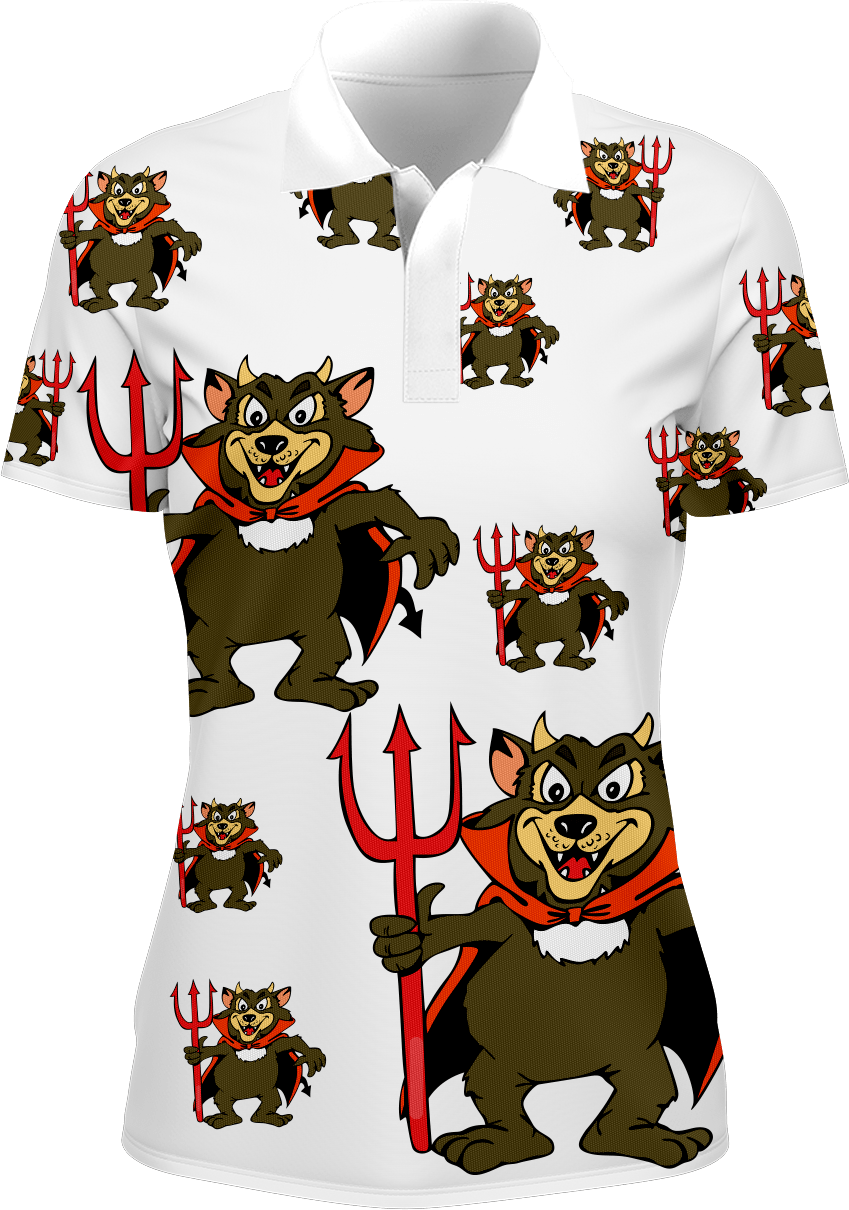 Devil Wears Fungear Women's Polo - fungear.com.au