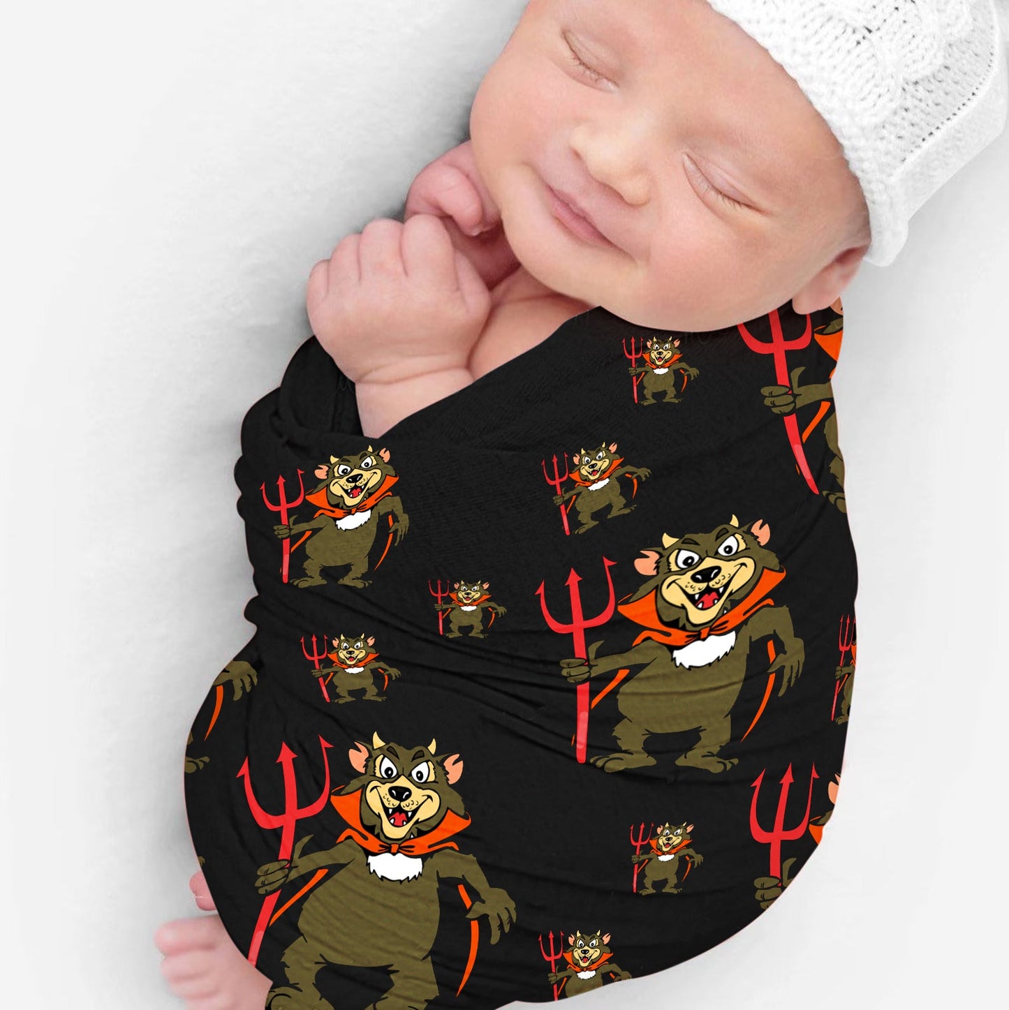 Devil Wears Fungear's Baby Wrap - fungear.com.au