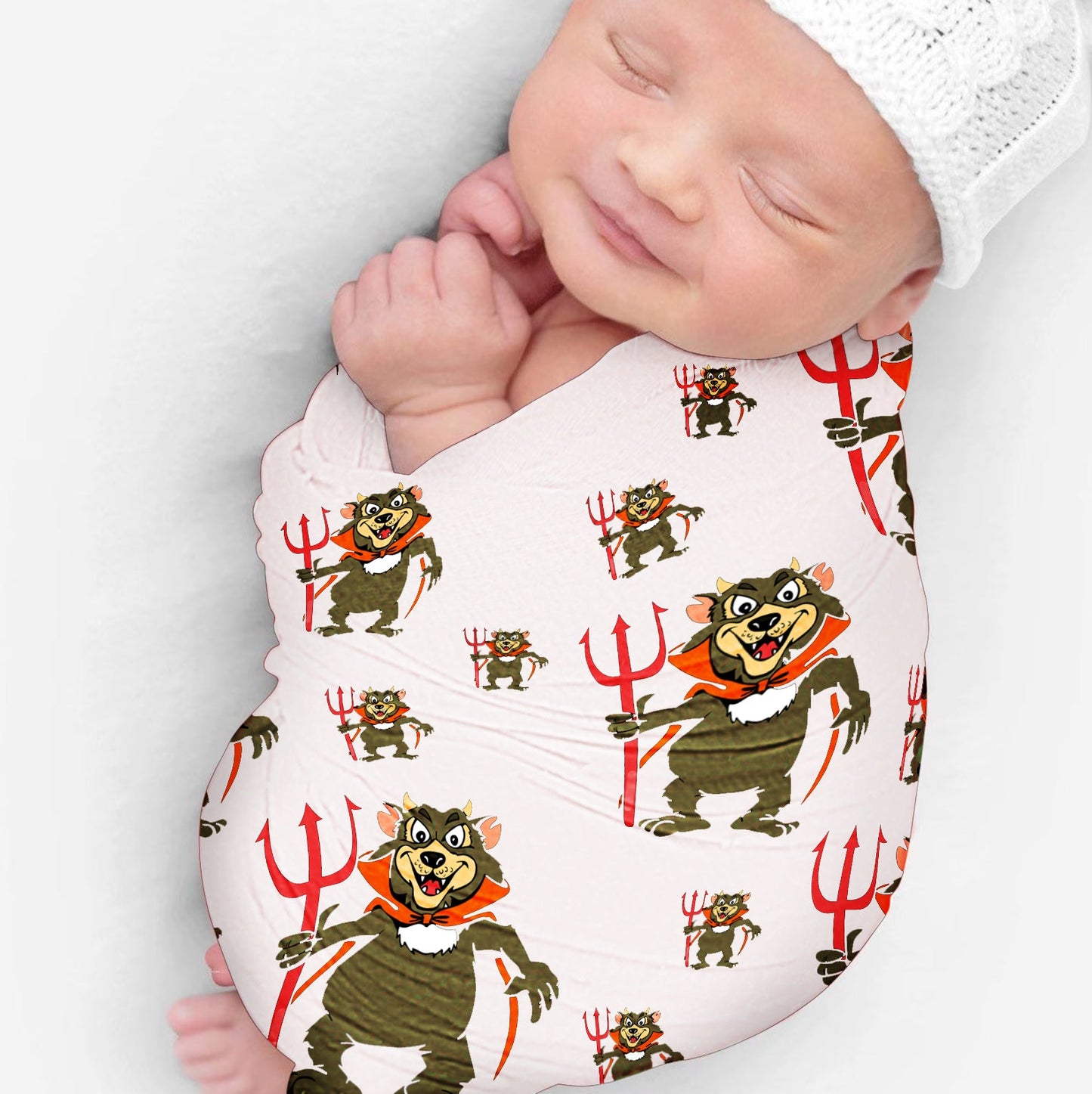 Devil Wears Fungear's Baby Wrap - fungear.com.au