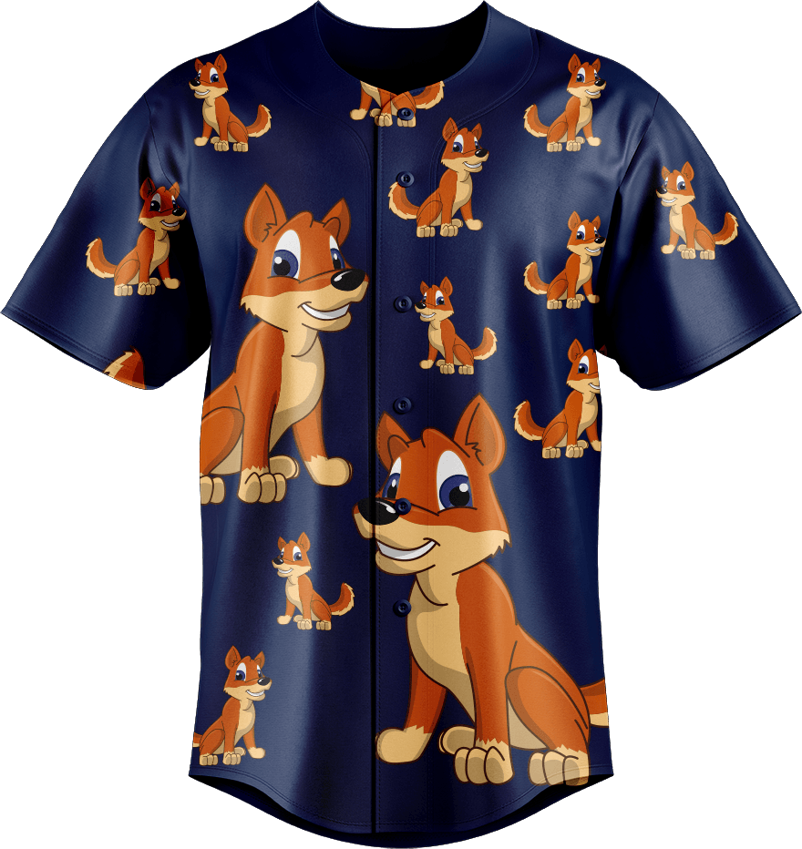 Dizzie Dingo Baseball Jerseys - fungear.com.au