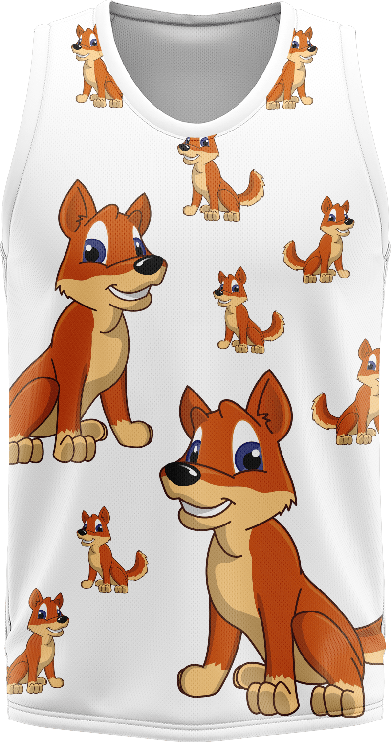 Dizzie Dingo Basketball Jersey - fungear.com.au