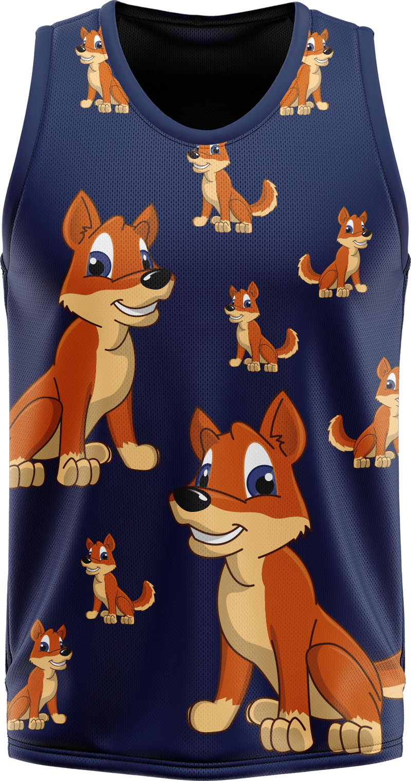 Dizzie Dingo Basketball Jersey - fungear.com.au