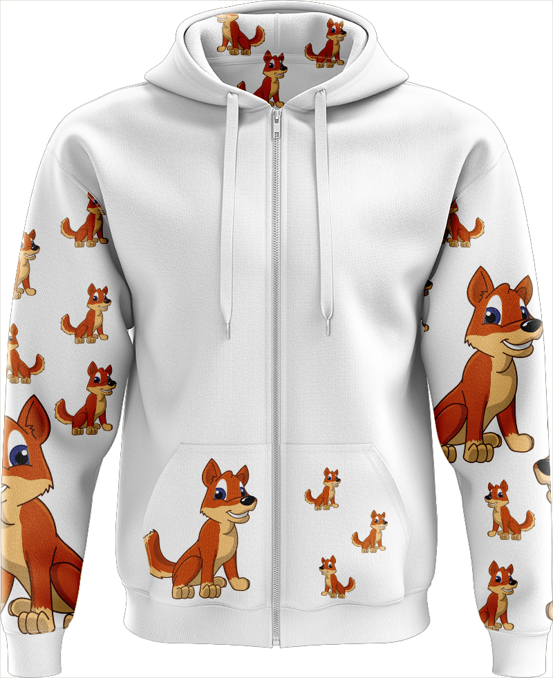Dizzie Dingo Full Zip Hoodies Jacket - fungear.com.au