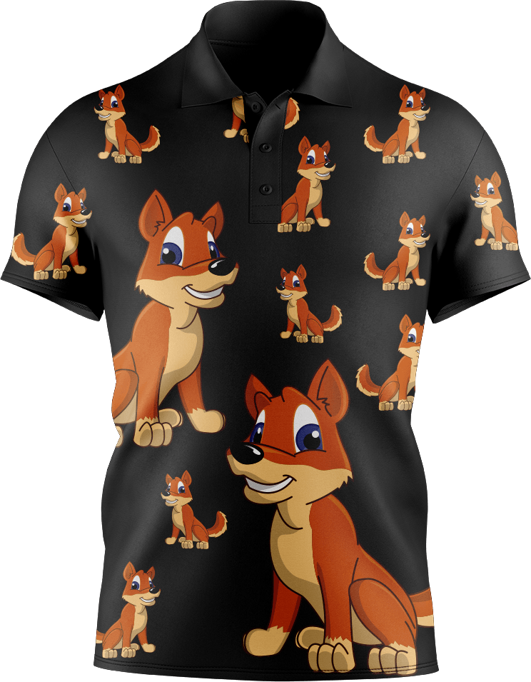 Dizzie Dingo Men's Short Sleeve Polo - fungear.com.au