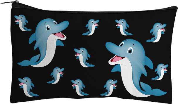 Dolphin Jumbo Pencil Case