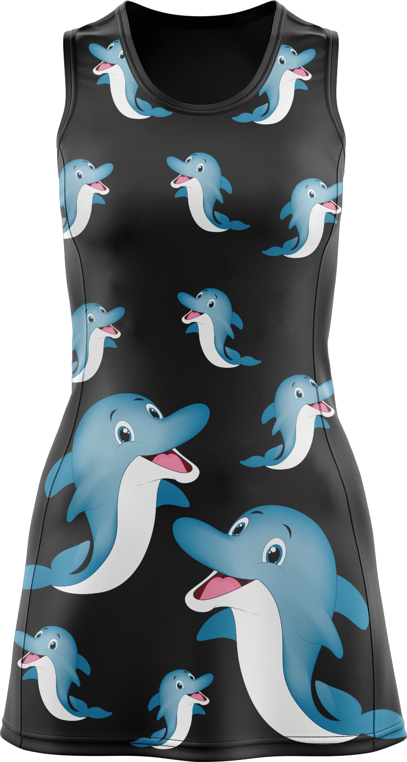 Toddler Girls Mix And Match Sleeveless Dolphin 2-Piece Outfit Set