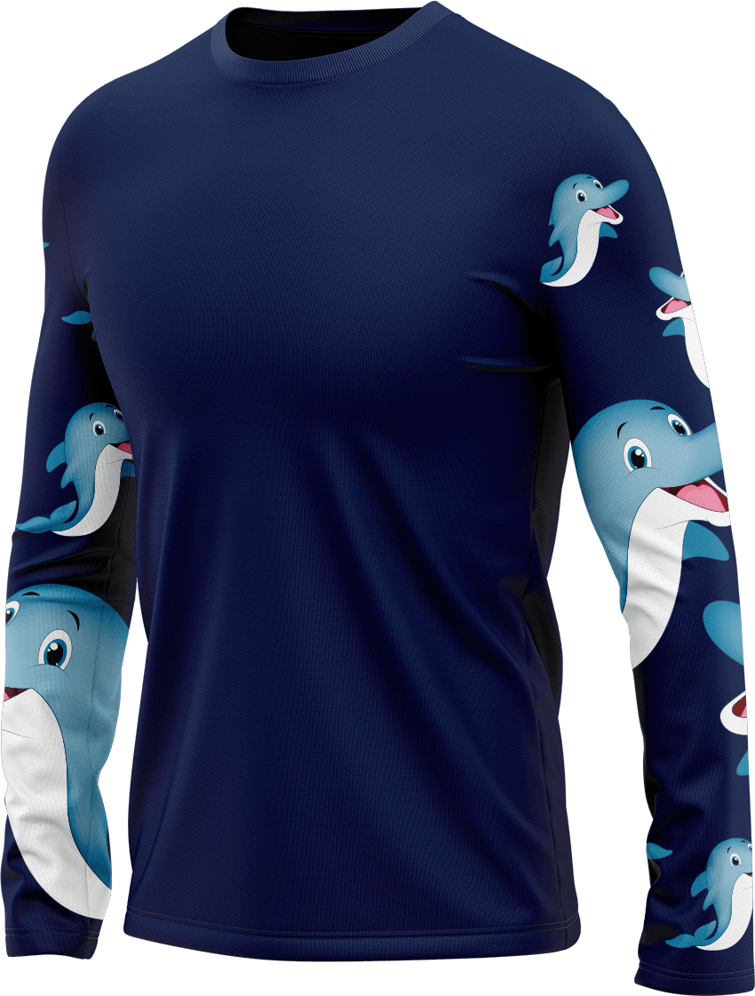 Dolphin Rash Shirt Long Sleeve - fungear.com.au