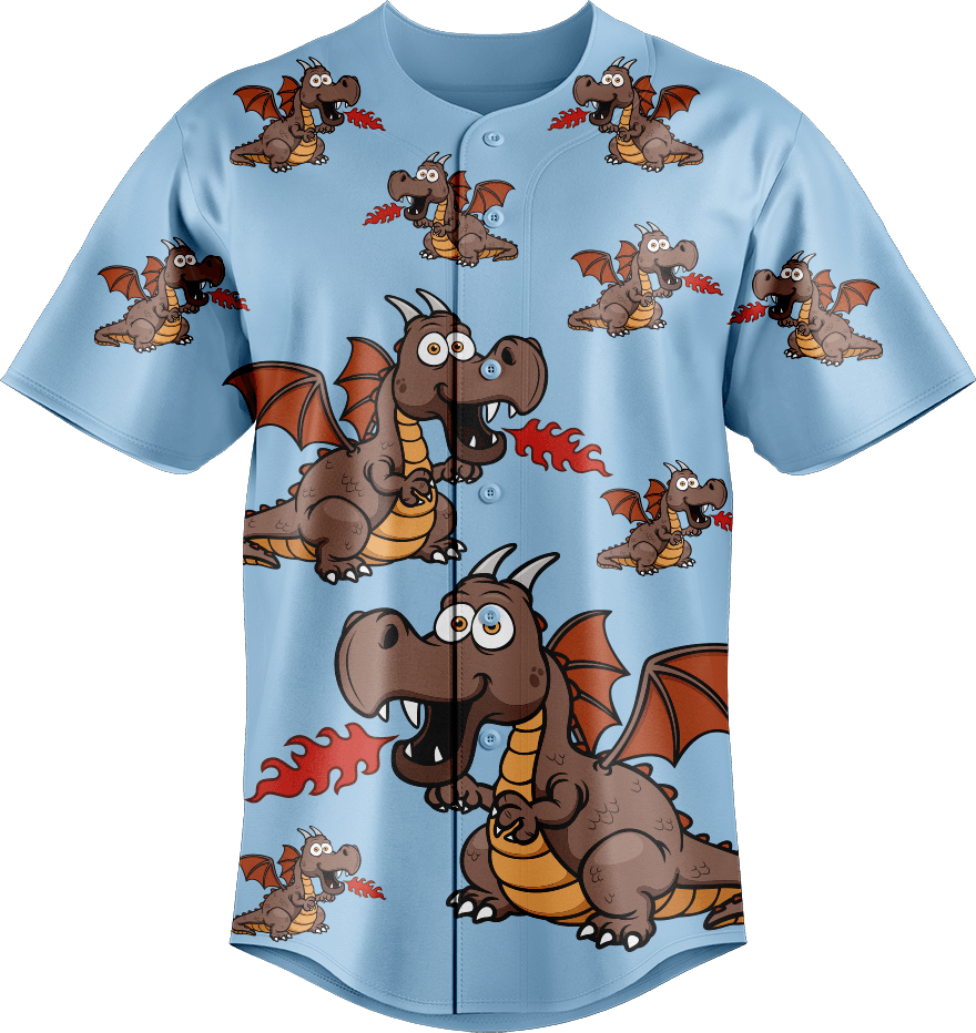 Dopey Dragon Baseball Jerseys - fungear.com.au
