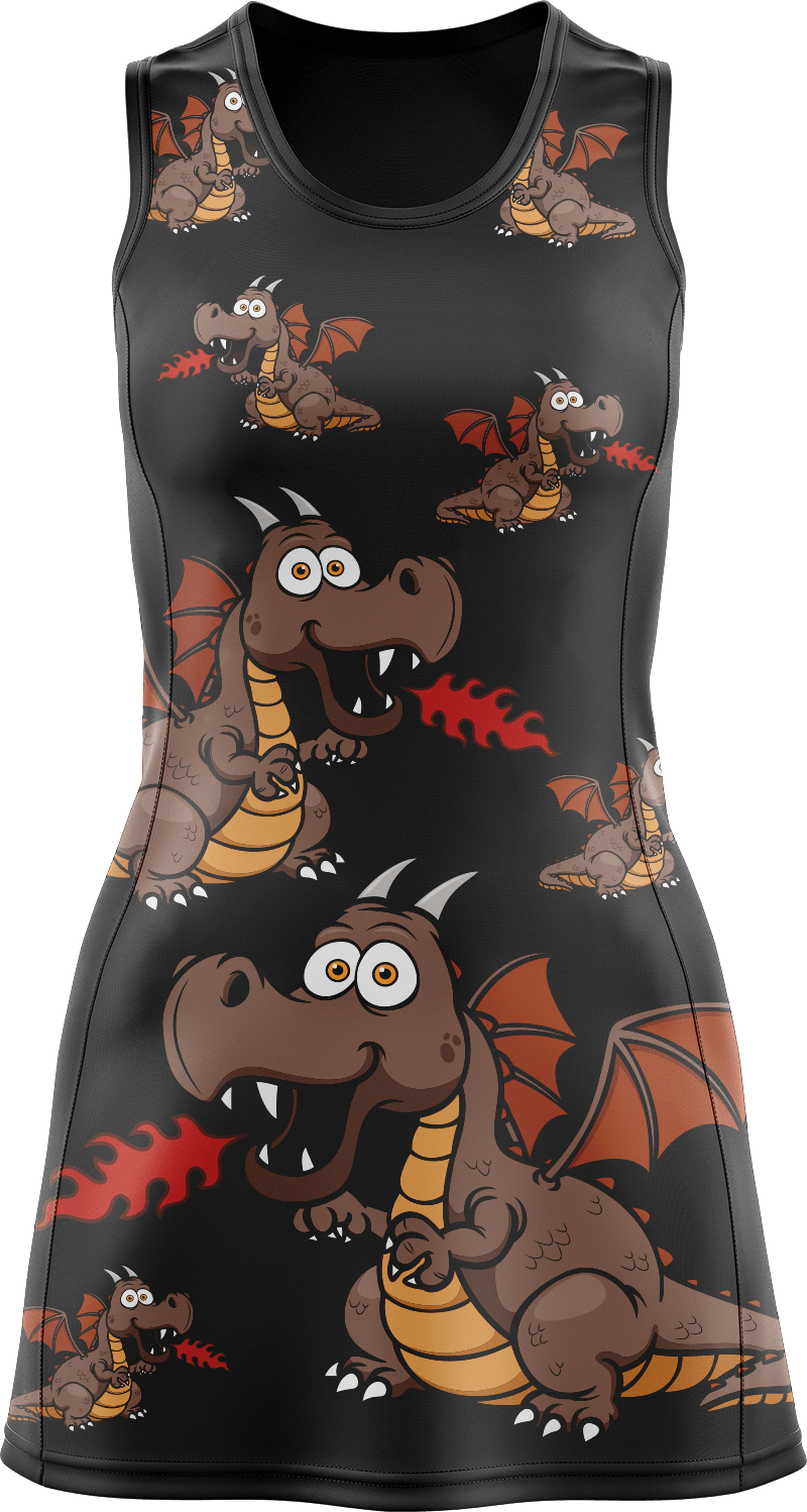 Dopey Dragon Ladies Mini Dress - fungear.com.au