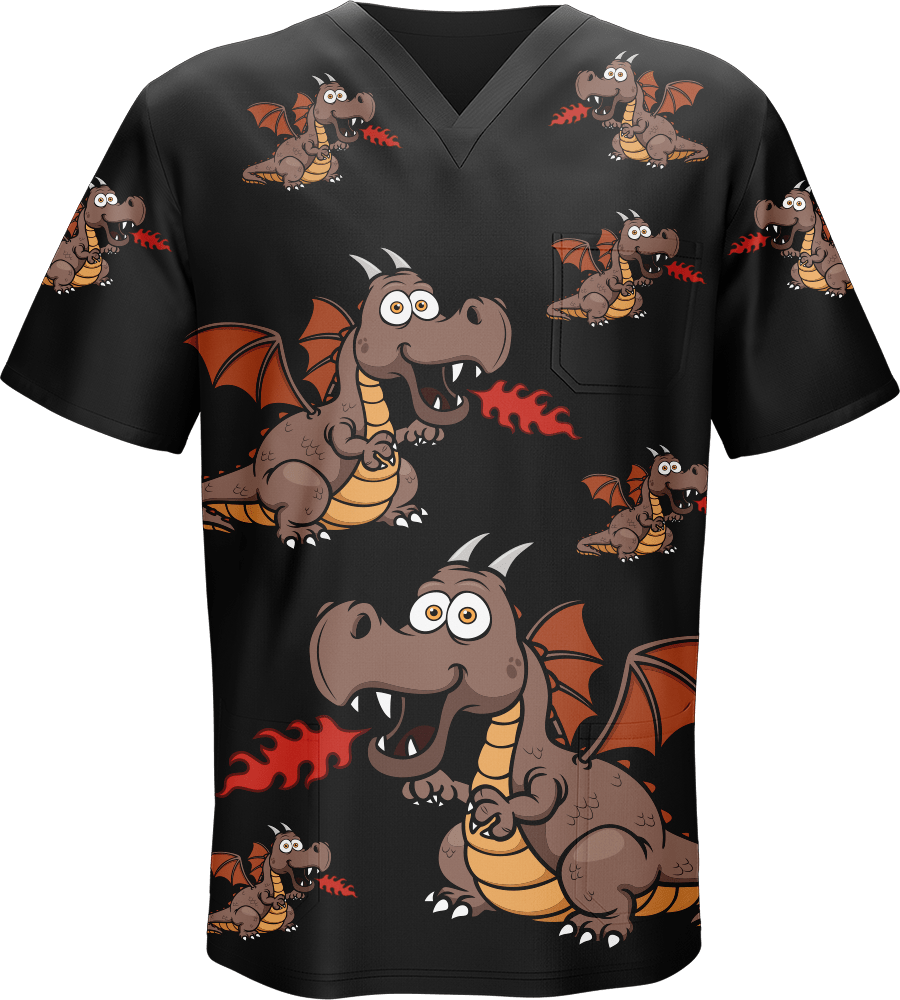 Dopey Dragon Scrubs