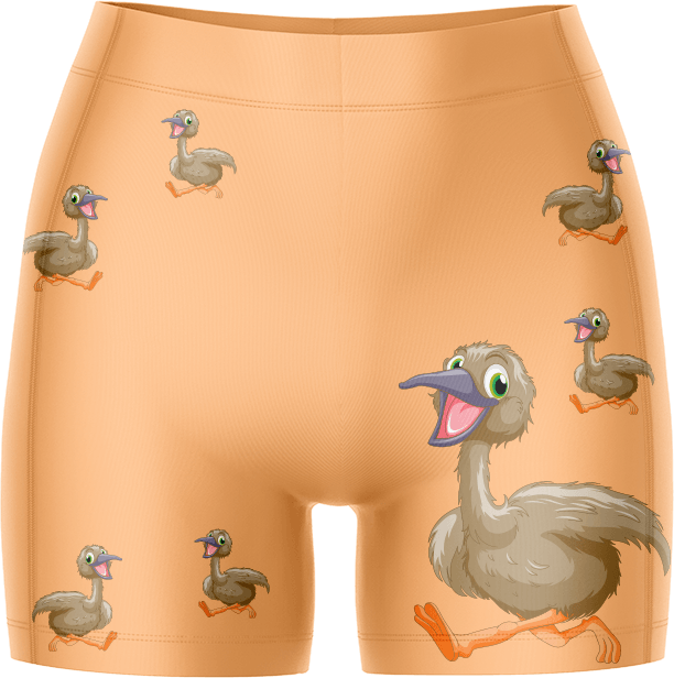 Effie Emu Ladies Gym Shorts - fungear.com.au