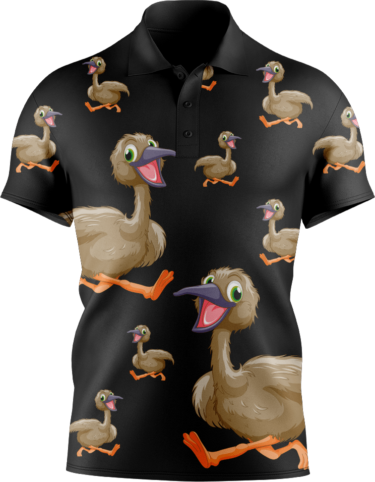 Effie Emu Men's Short Sleeve Polo - fungear.com.au