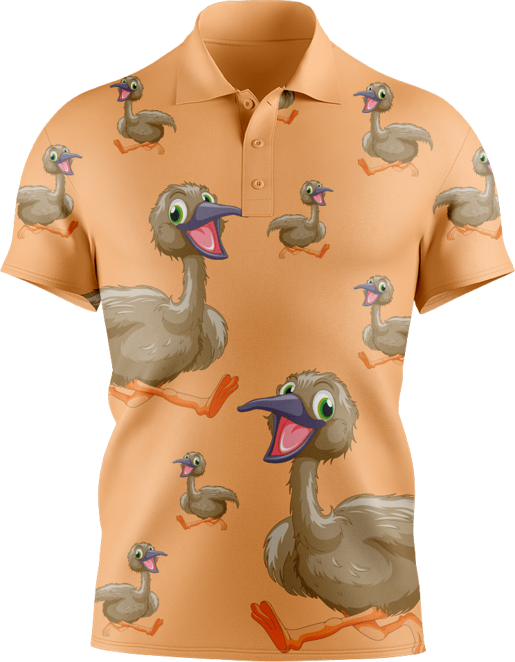Effie Emu Men's Short Sleeve Polo - fungear.com.au