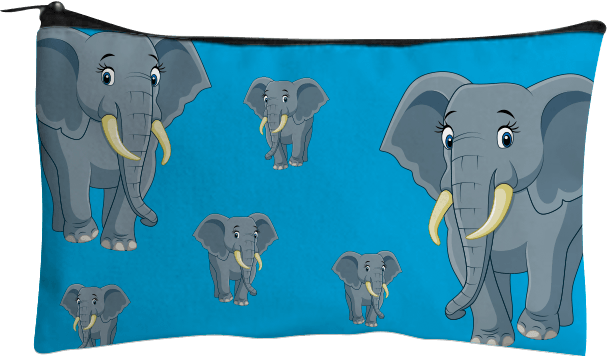 Ellie Elephant Jumbo Pencil Case - fungear.com.au