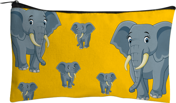 Ellie Elephant Jumbo Pencil Case - fungear.com.au