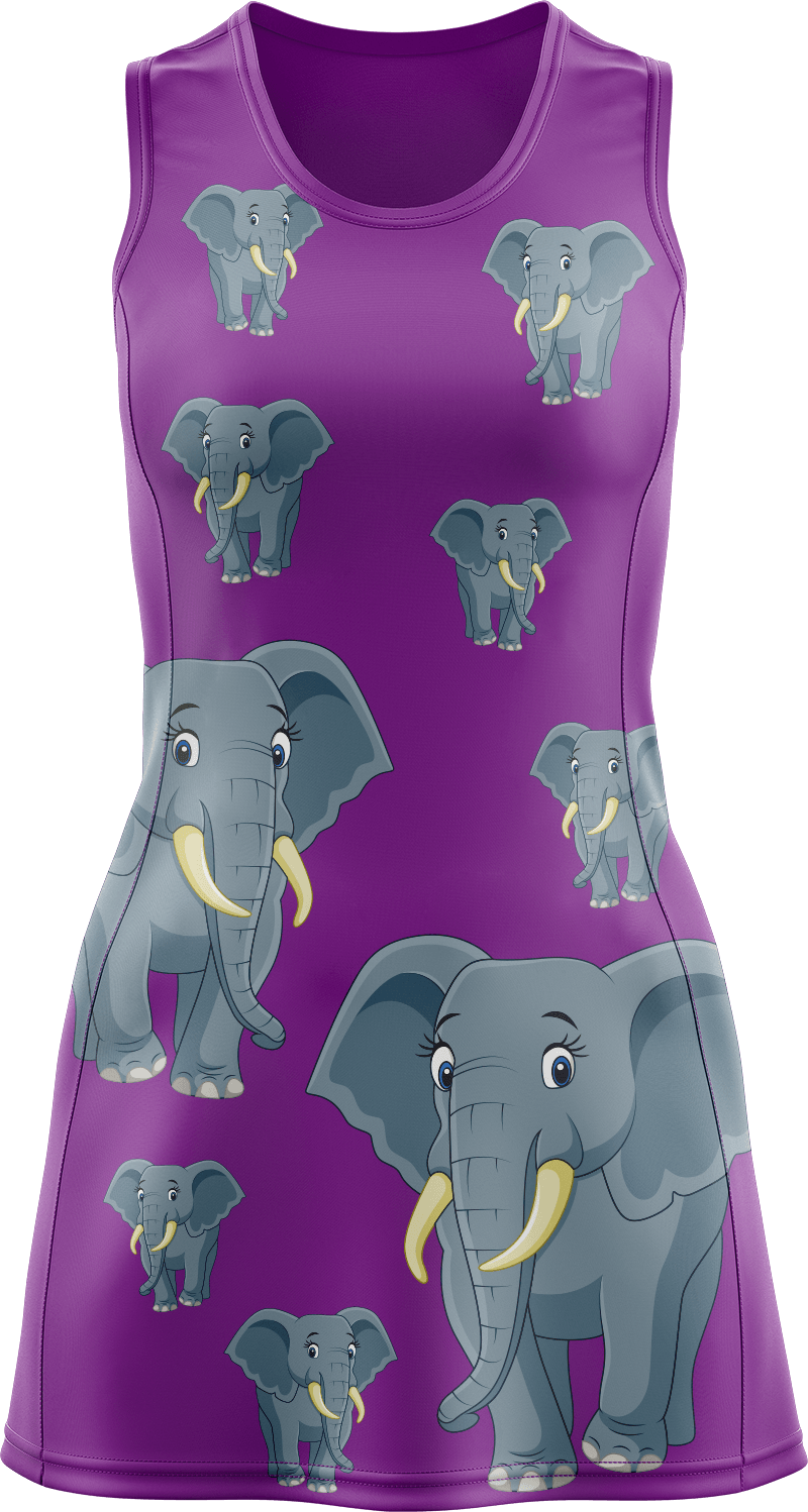Ellie Elephant Ladies Mini Dress - fungear.com.au