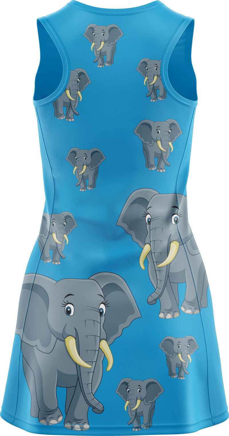 Ellie Elephant Ladies Mini Dress - fungear.com.au