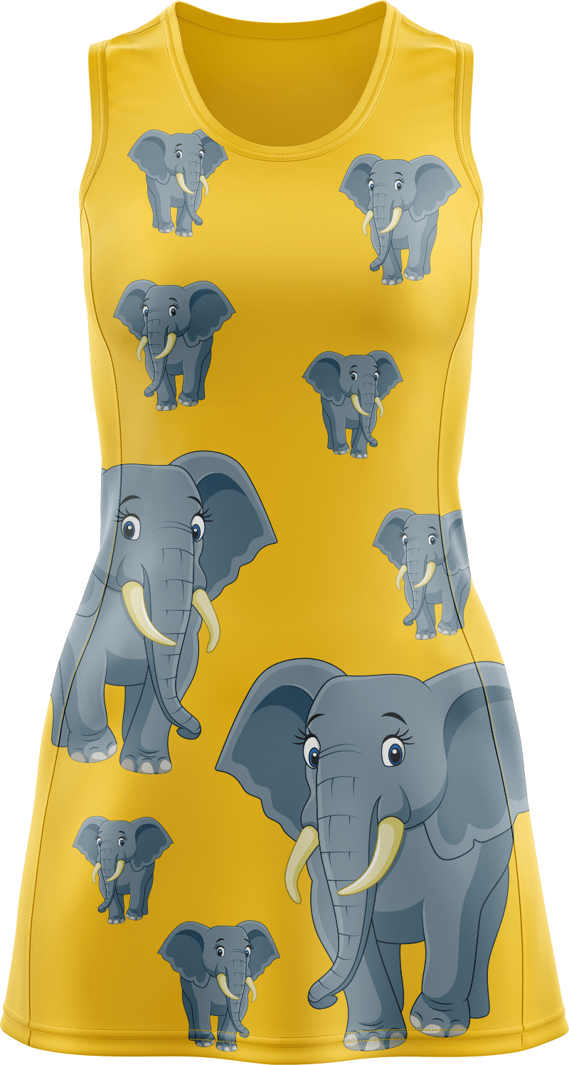 Ellie Elephant Ladies Mini Dress - fungear.com.au