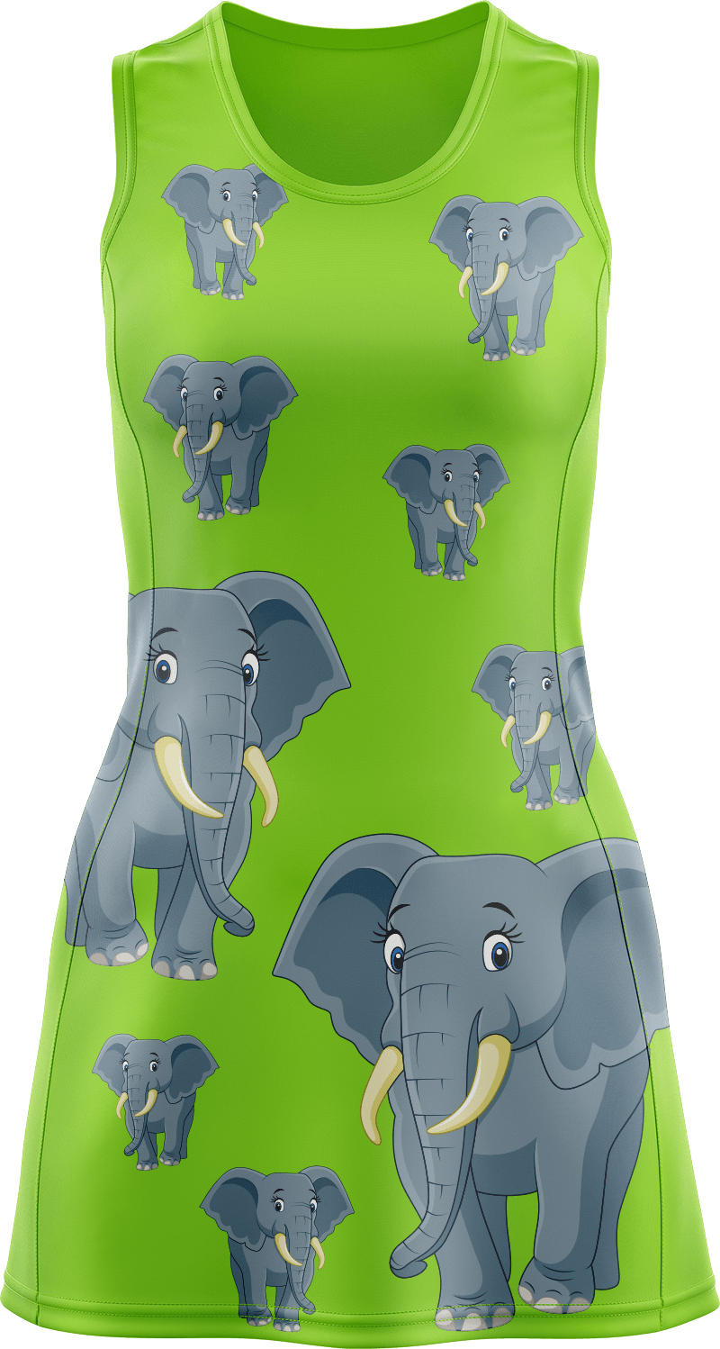 Ellie Elephant Ladies Mini Dress - fungear.com.au