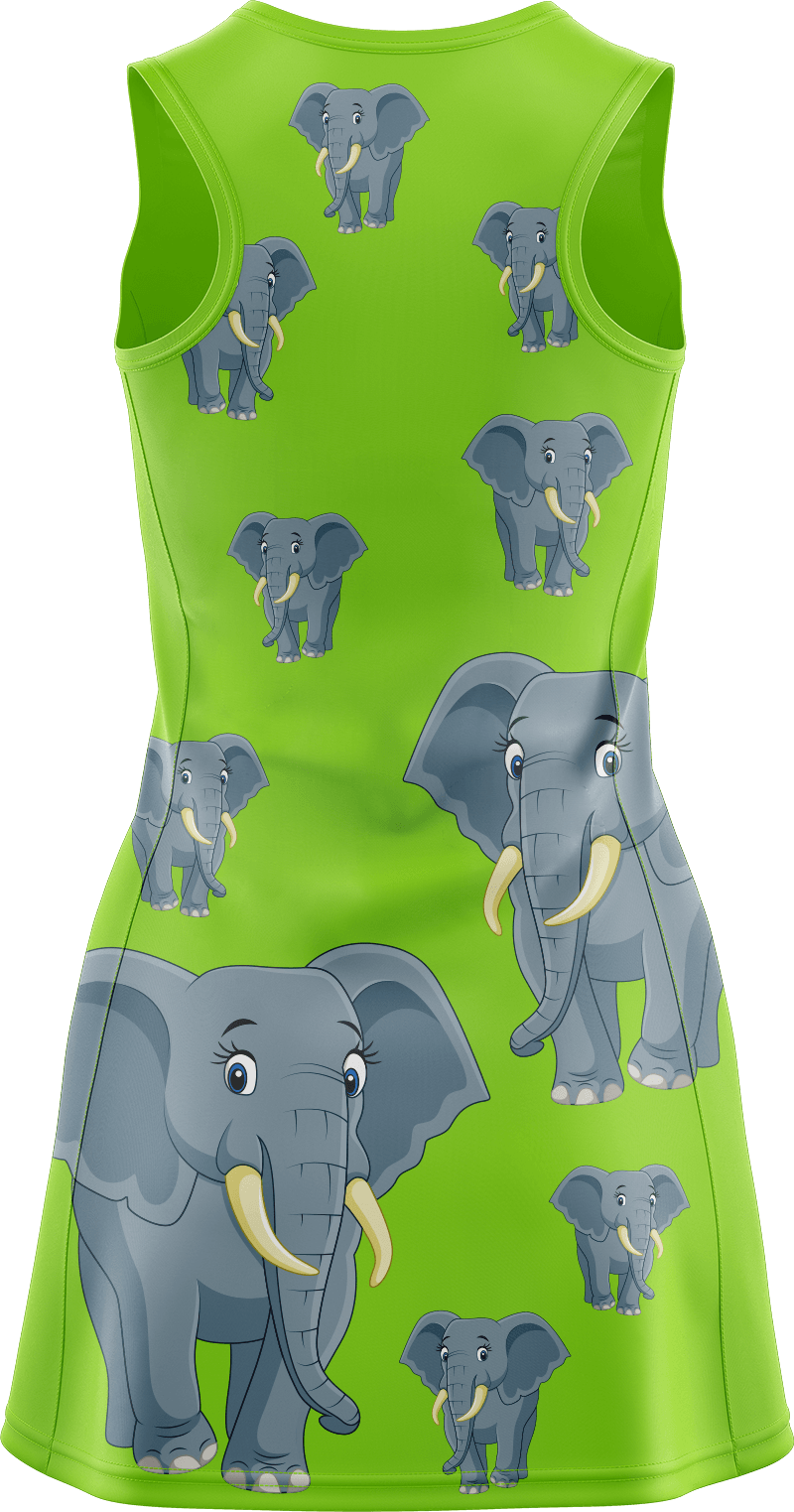 Ellie Elephant Ladies Mini Dress - fungear.com.au