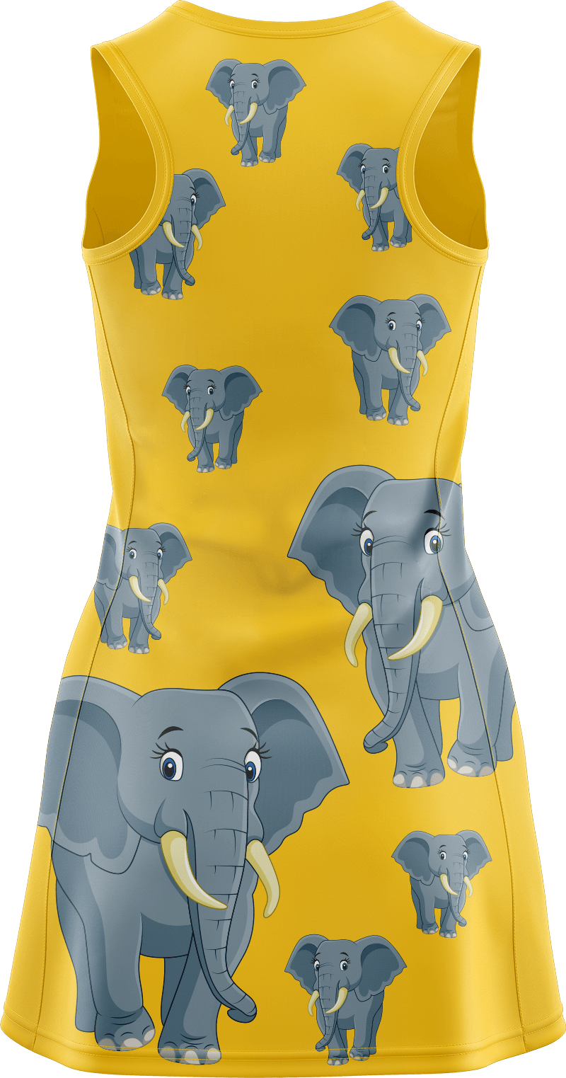 Ellie Elephant Ladies Mini Dress - fungear.com.au