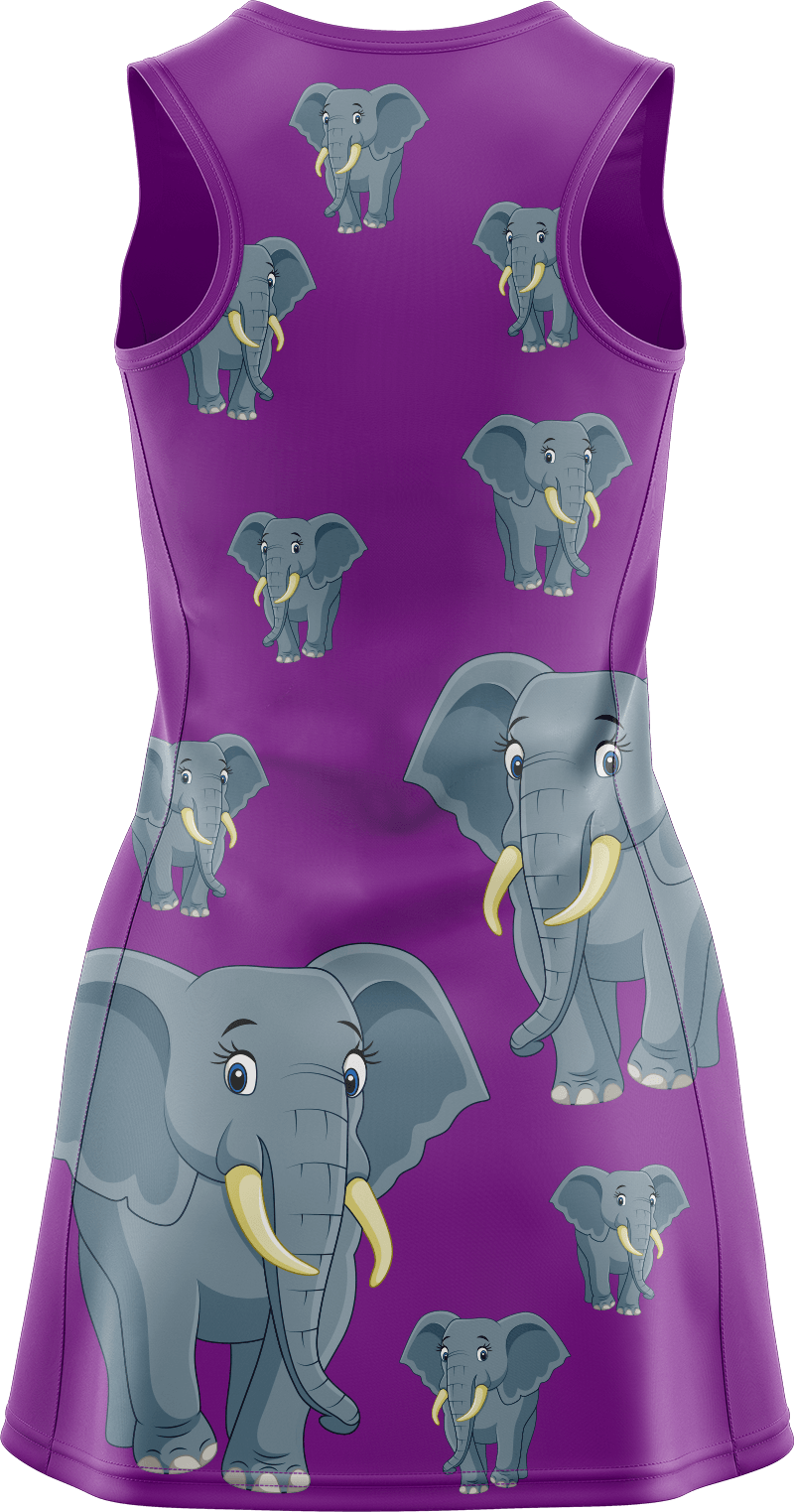 Ellie Elephant Ladies Mini Dress - fungear.com.au