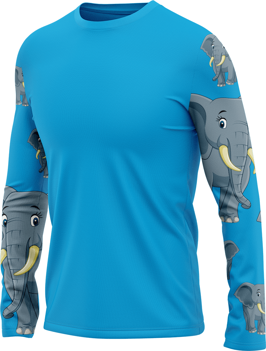 Ellie Elephant Rash T-Shirt Long Sleeve - fungear.com.au