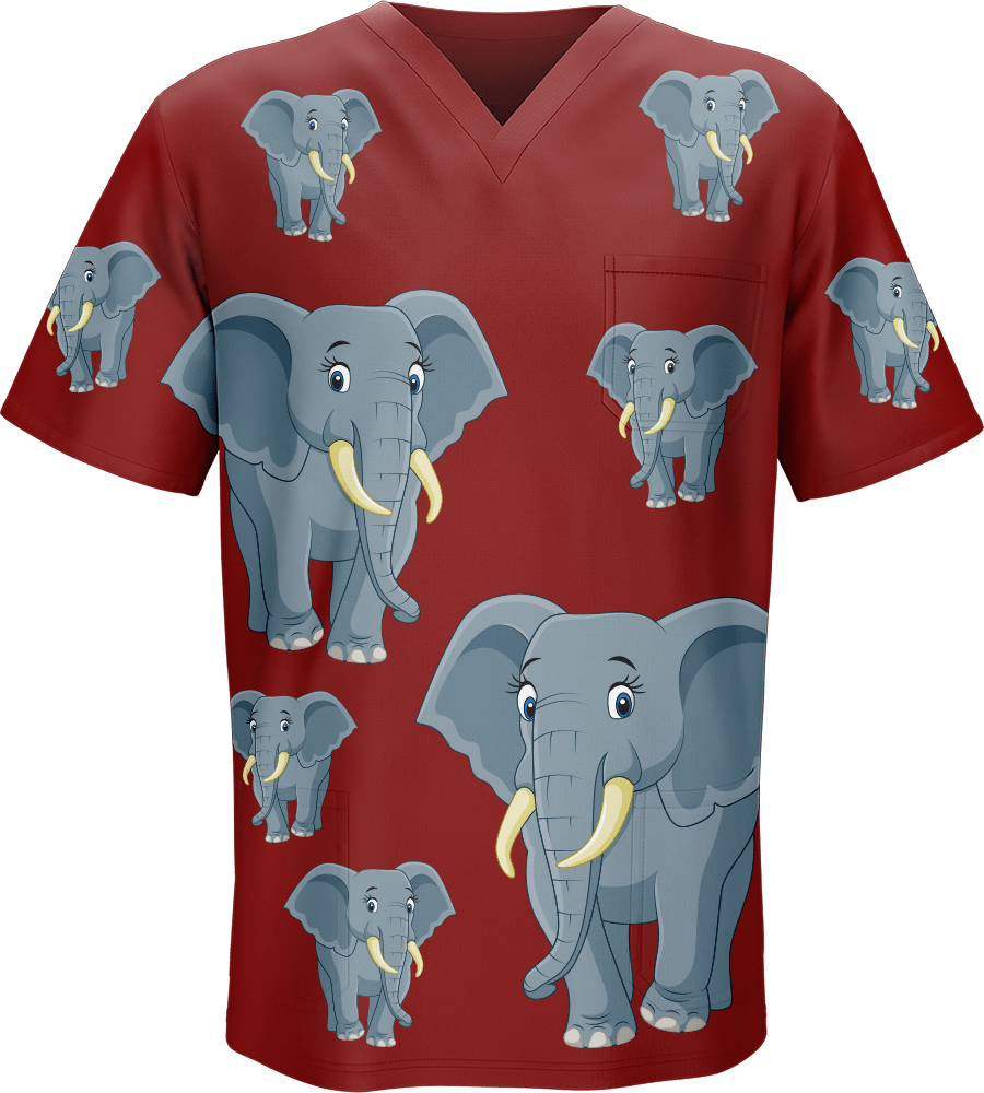 Ellie Elephant Scrubs - fungear.com.au