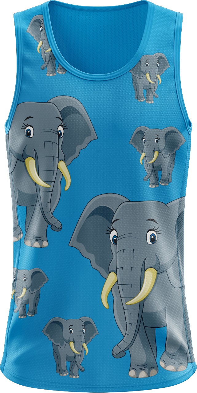 Ellie Elephant Singlets - fungear.com.au