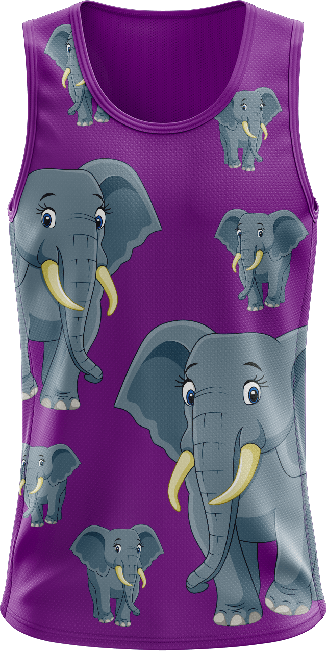 Ellie Elephant Singlets - fungear.com.au