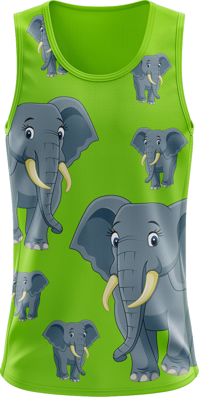 Ellie Elephant Singlets - fungear.com.au