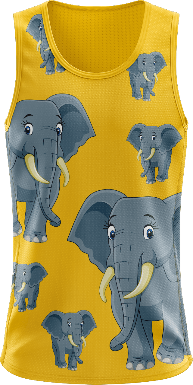 Ellie Elephant Singlets - fungear.com.au