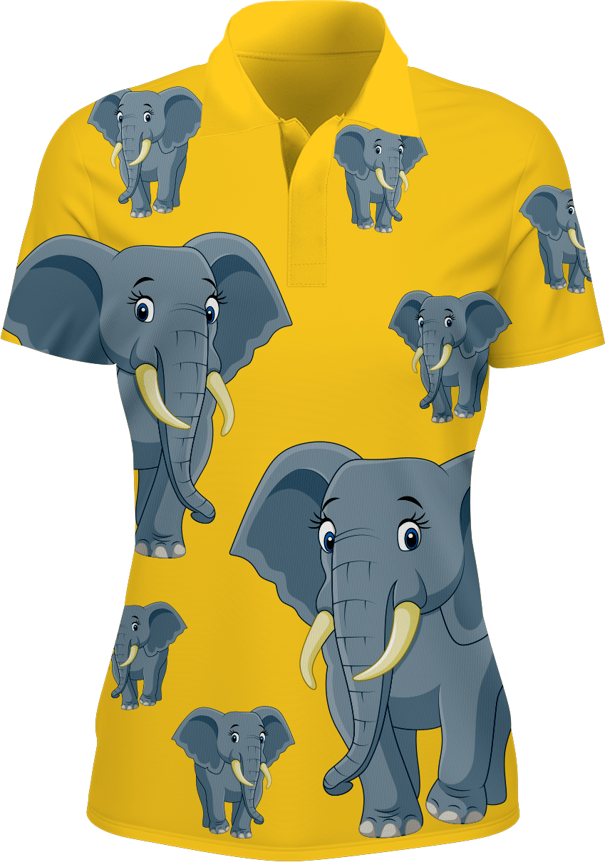 Ellie Elephant Women's Polo - fungear.com.au