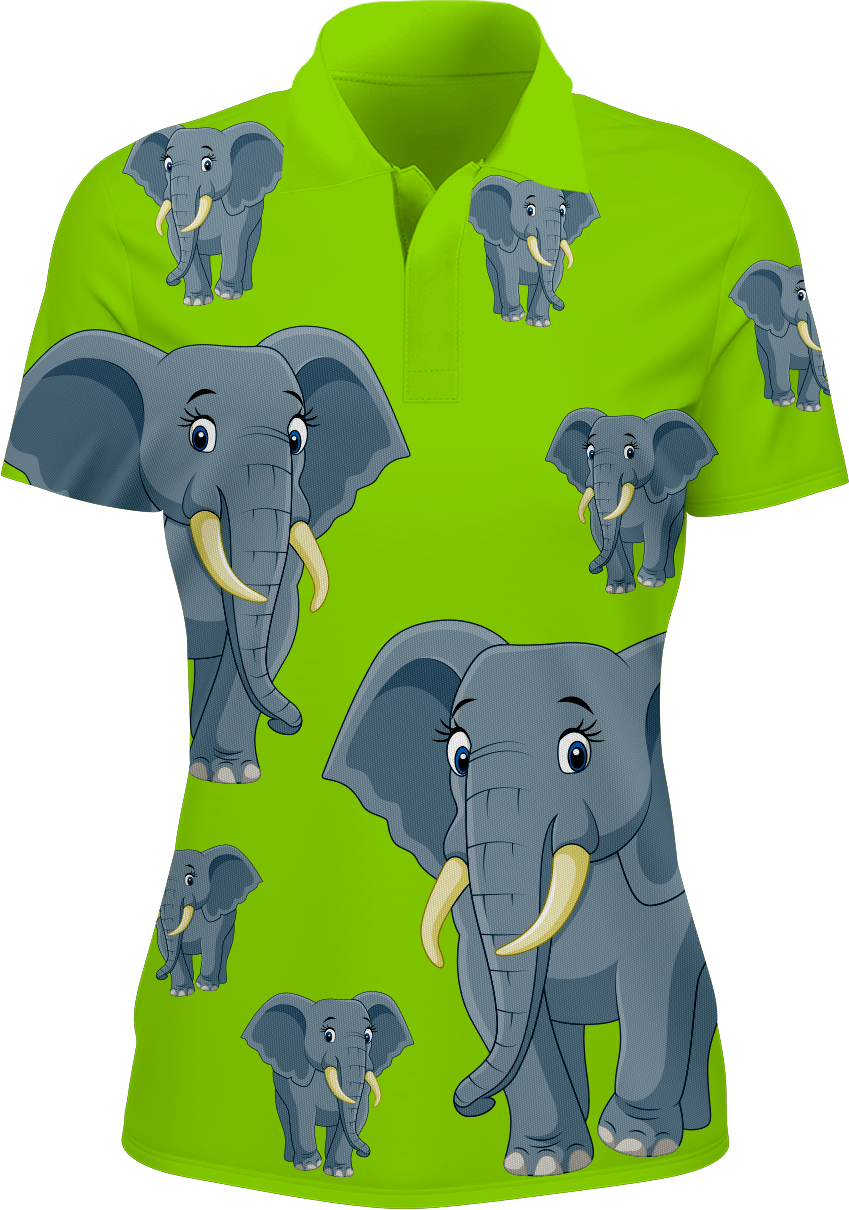 Ellie Elephant Women's Polo - fungear.com.au