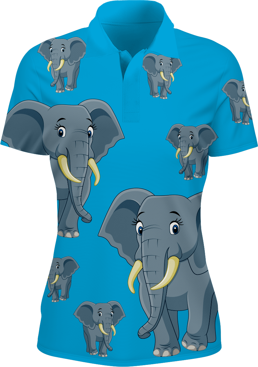 Ellie Elephant Women's Polo - fungear.com.au