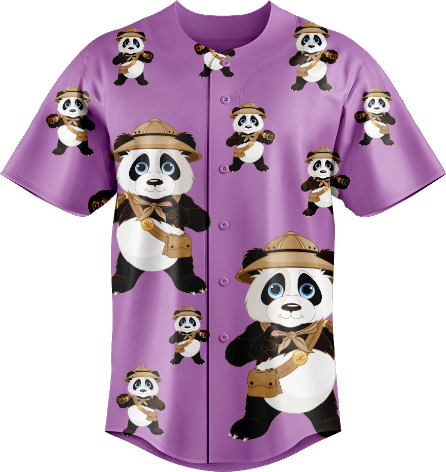 Explorer Panda Baseball Jerseys - fungear.com.au