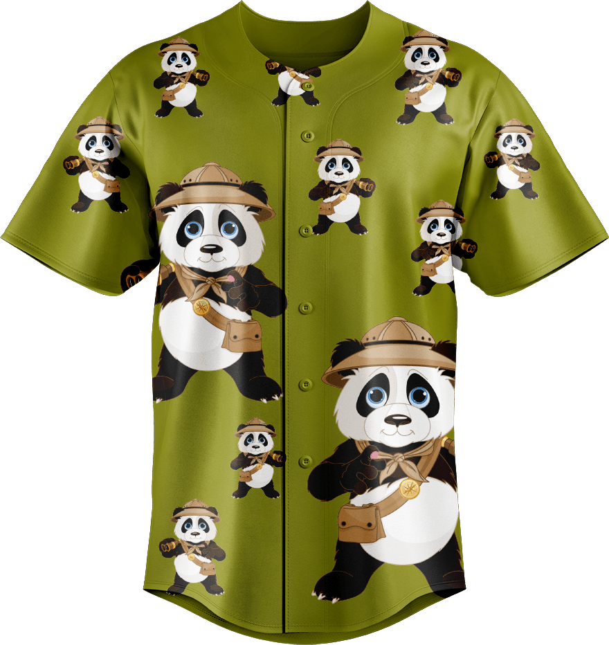 Explorer Panda Baseball Jerseys - fungear.com.au