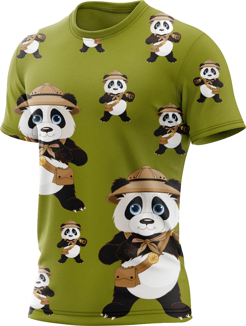 Explorer Panda Rash T-Shirt Short Sleeve - fungear.com.au