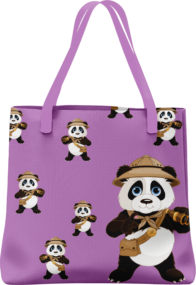 Explorer Panda Tote Bag