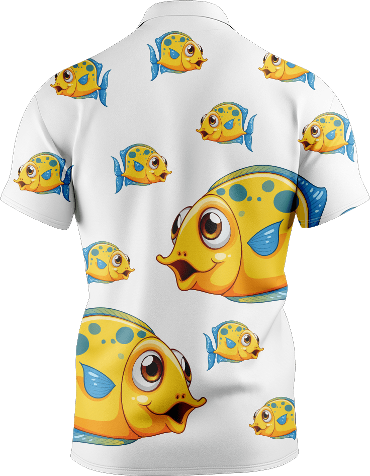 Fish out of water Men's Short Sleeve Polo - fungear.com.au