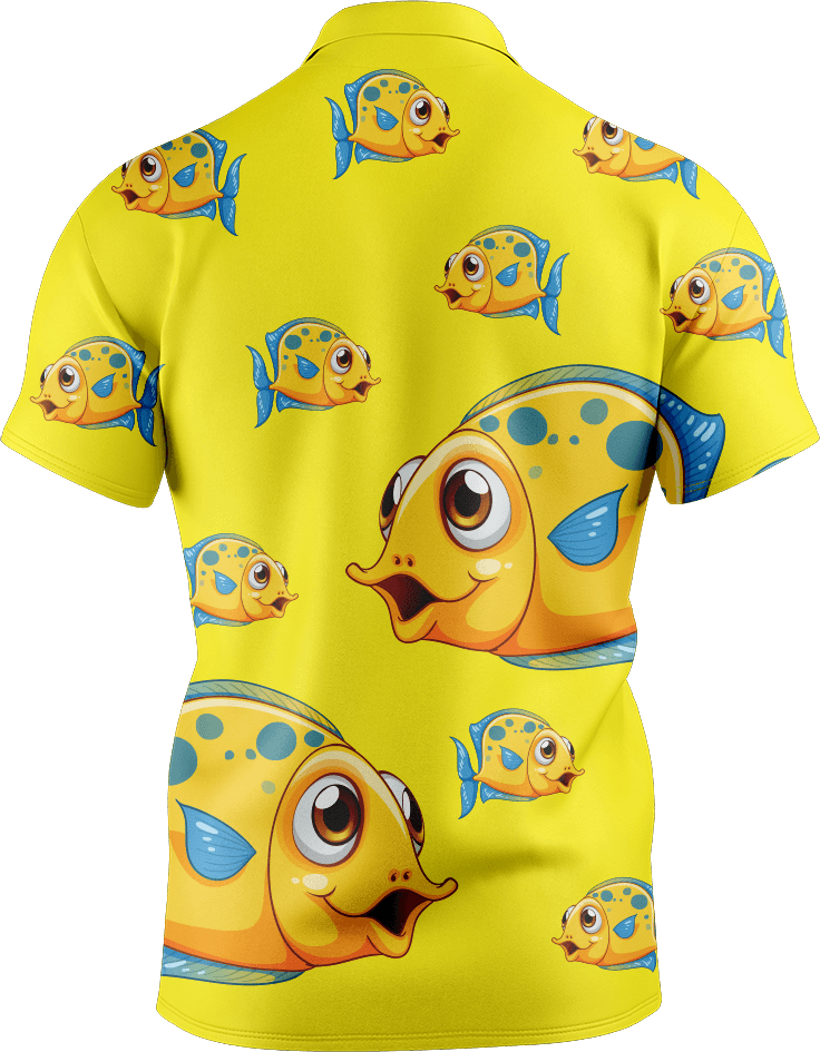Fish out of water Men's Short Sleeve Polo - fungear.com.au