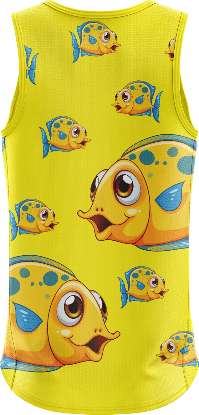 Fish Out Of Water Singlets - fungear.com.au
