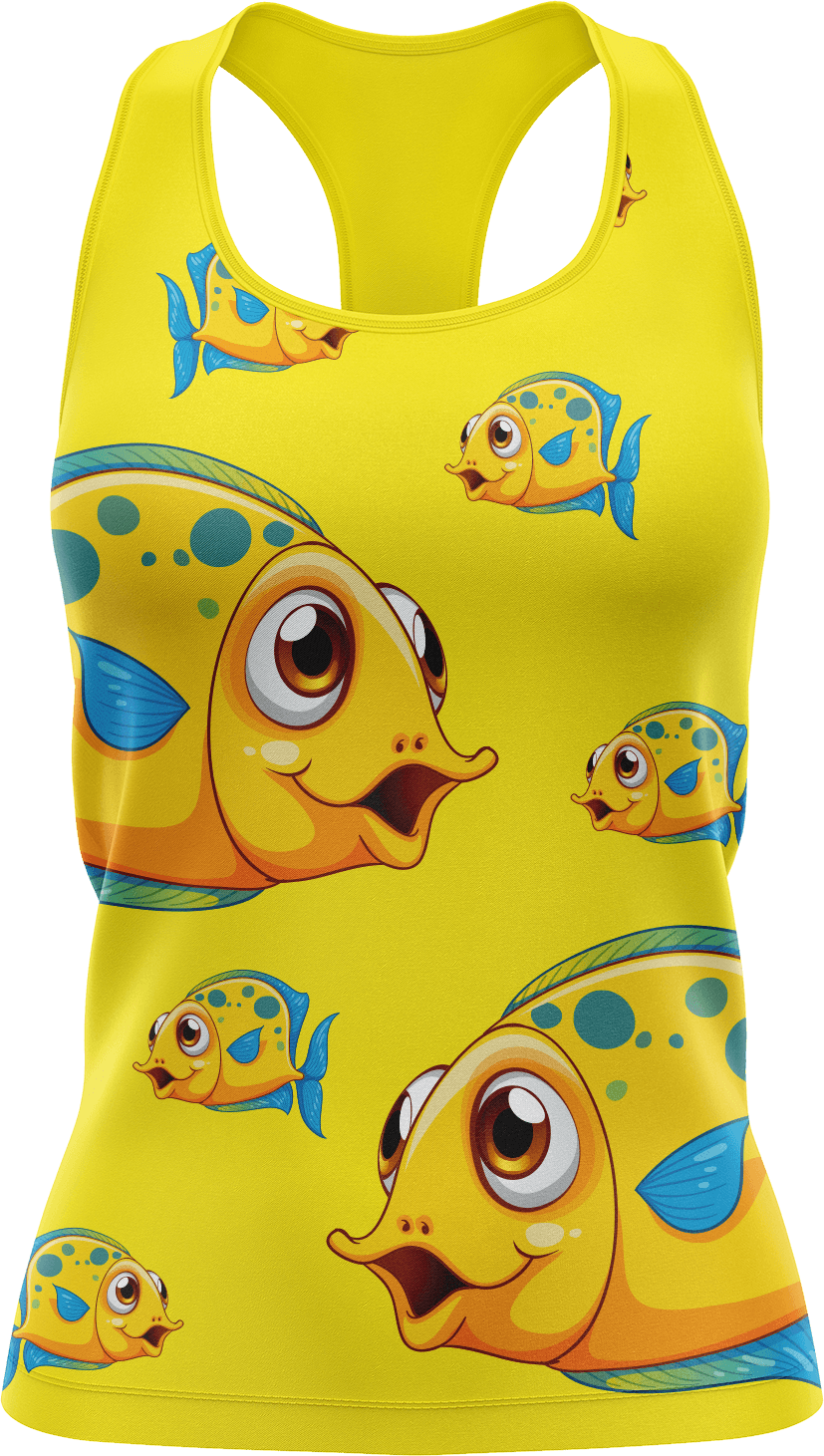 Fish Out Of Water Singlets - fungear.com.au