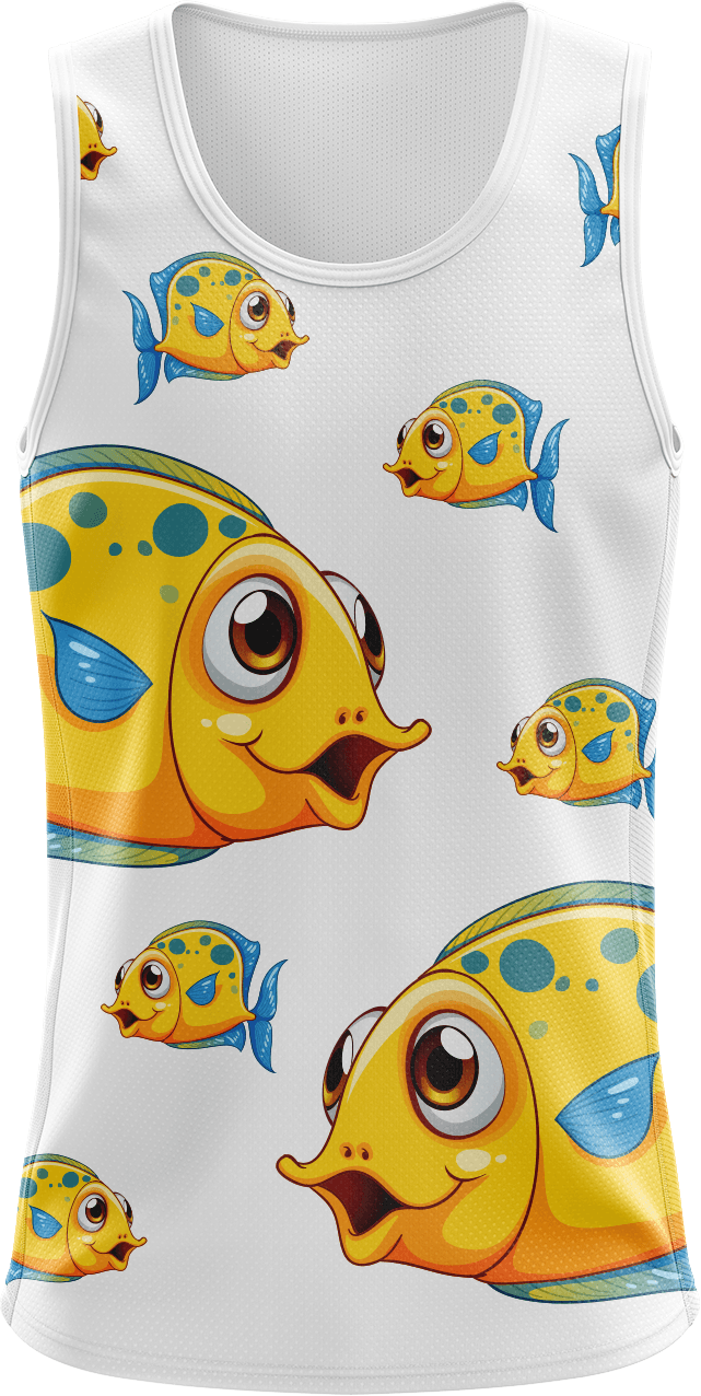 Fish Out Of Water Singlets - fungear.com.au