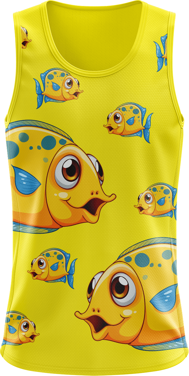 Fish Out Of Water Singlets - fungear.com.au