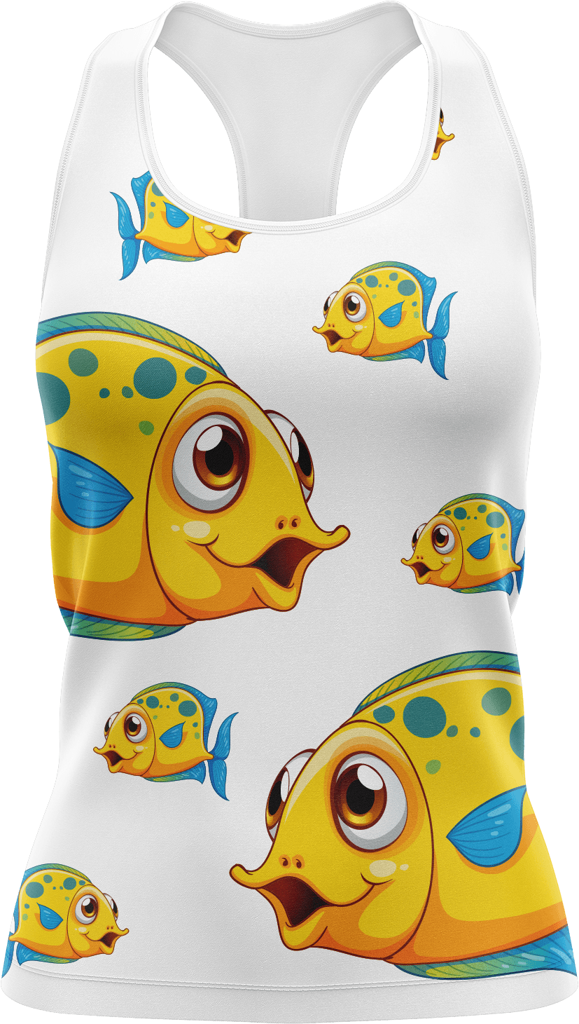 Fish Out Of Water Singlets - fungear.com.au