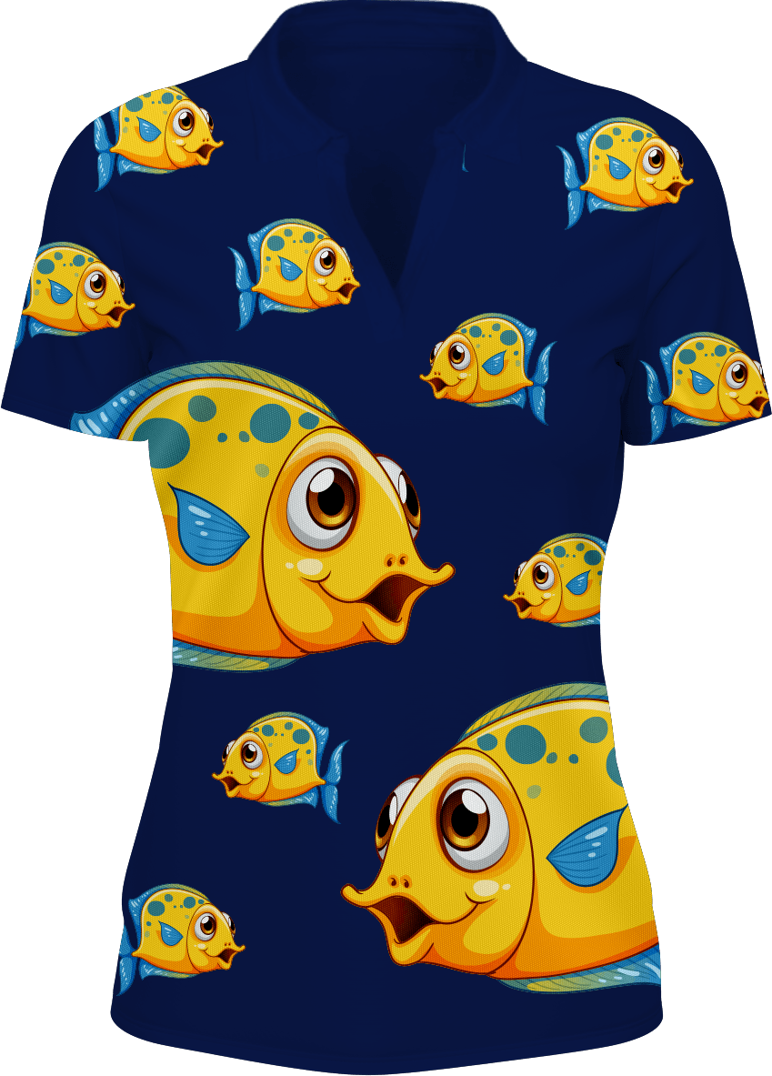 Fish out of water Women's Polo - fungear.com.au