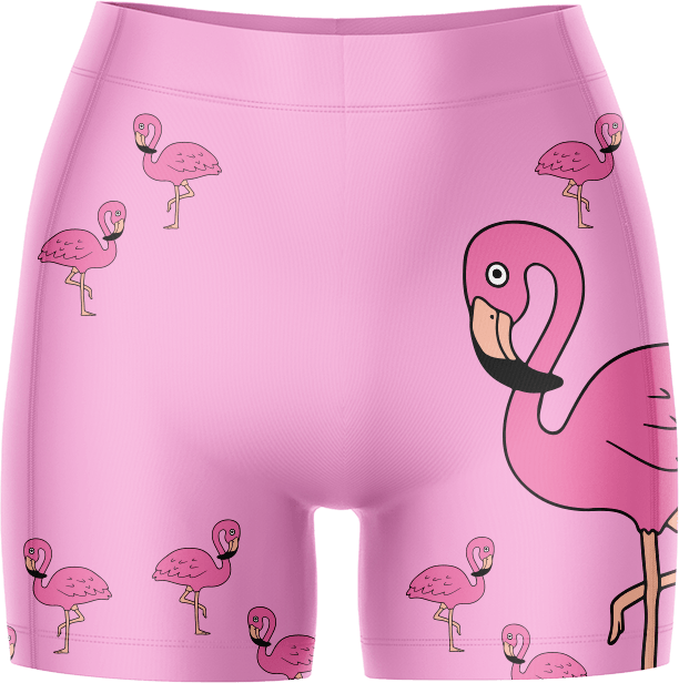 Flamingo Bike Shorts - fungear.com.au